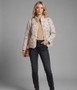 Ayla quilted jacket quilted jacket hundred flowers on sand front