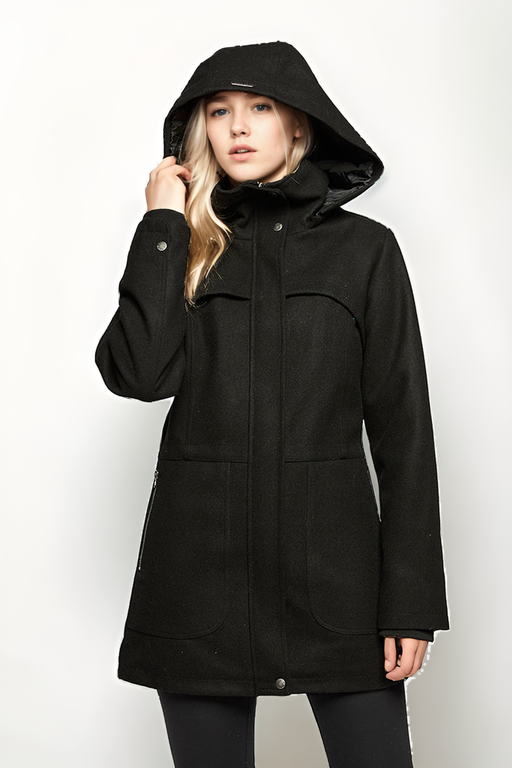 Hailey insulated waterproof wool coat
