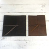 Leather Portfolio Book - 2 sizes 12x12 (left) and 8.5x11 (right) - Blue Sky Papers