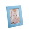 Baby Blue Leather Photo Frame - great for babies, personalize with name, initials, birthdate, Baptism date, etc. - from Blue Sky Papers