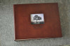 Classic, Archival Photo Album- Rich Brown leather with Black Script embossing- by Blue Sky Papers Classic, Archival Photo Album- Rich Brown leather with Black Script embossing- by Blue Sky Papers