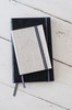 Christian Lacroix Notebook - small notebook (silver) and medium notebook (black)