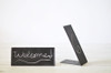 Chalkboard Table Signs - Self-Standing - Horizontal (left) & Vertical (right)