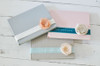 Personalized Velvet Ribbon & Silk Flower Custom Book- Many color options to choose from- by Blue Sky Papers