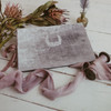 Velvet Artisan Album - Gray Velvet with Mauve hand-dyed silk ribbon - by Blue Sky Papers