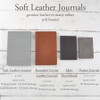 Soft Leather Journals  -  several sizes - handmade by Blue Sky Papers