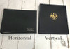 Custom Corporate Guest Book- Horizontal 3-ring vs. vertical 3-ring- by Blue Sky Papers