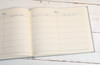 Custom Corporate Guest Book- Tradtional sewn-bound with lined section pages- by Blue Sky Papers
