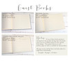 Custom Corporate Guest Book - Sewn Book Inside Options - Blue Sky Papers