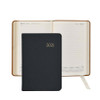 Leather Day Planner 2021 - Black Goatskin Leather - from Blue Sky Papers