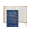 Leather Day Planner 2021 - Saphire Crocodile Leather - from Blue Sky Papers