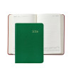Leather Day Planner 2026 - Kelly Green Goatskin Leather - Blue Sky Papers
