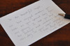 Well Wishes Memory Book - Example card completed.  Self-adhesive liner on back.  Remove liner and apply to pages - its easy!