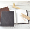 Hardbound Sketchbook Refills - as shown with our refillable sketchbook leather cover - from Blue Sky Papers