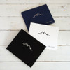 Cabin Guest Book - Black leather, White leather, and Navy satin - by Blue Sky Papers
