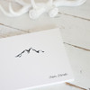 Cabin Guest Book - White leather with Black embossing - by Blue Sky Papers
