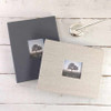 Post-bound Guest Book - Vertical or horizontal orientation, with optional photo frame cover - by Blue Sky Papers
