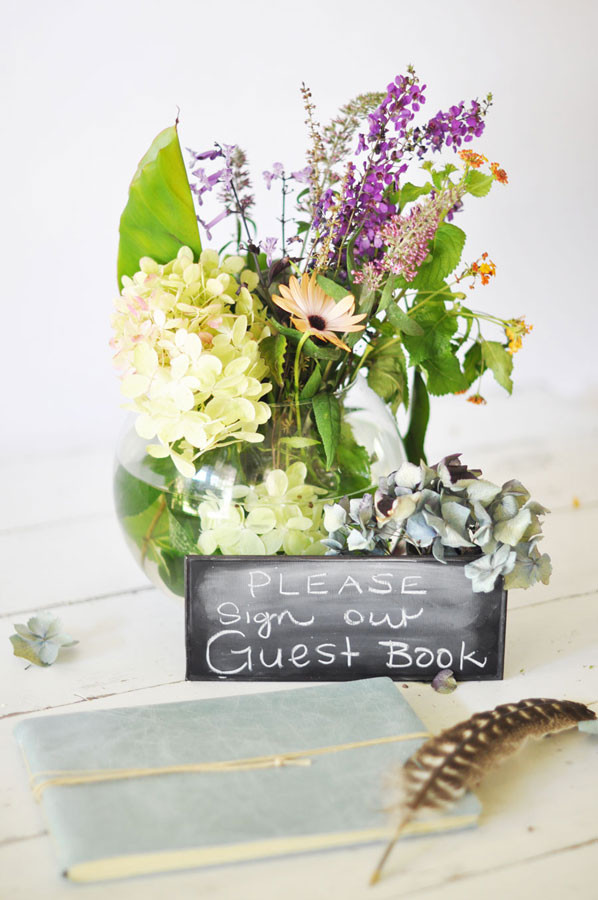 Chalkboard Table Signs, a rustic event accessory - by Blue Sky Papers