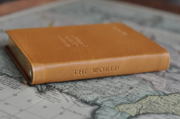 Leather World Travel Journal - spine- from Blue Sky Papers Leather World Travel Journal - spine- from Blue Sky Papers