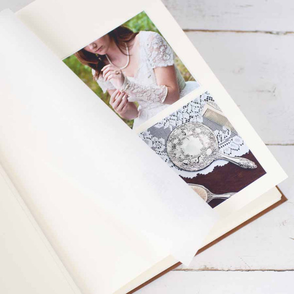 Soft Leather Photo Album from Blue Sky Papers - paper page album Soft Leather Photo Album from Blue Sky Papers - paper page album