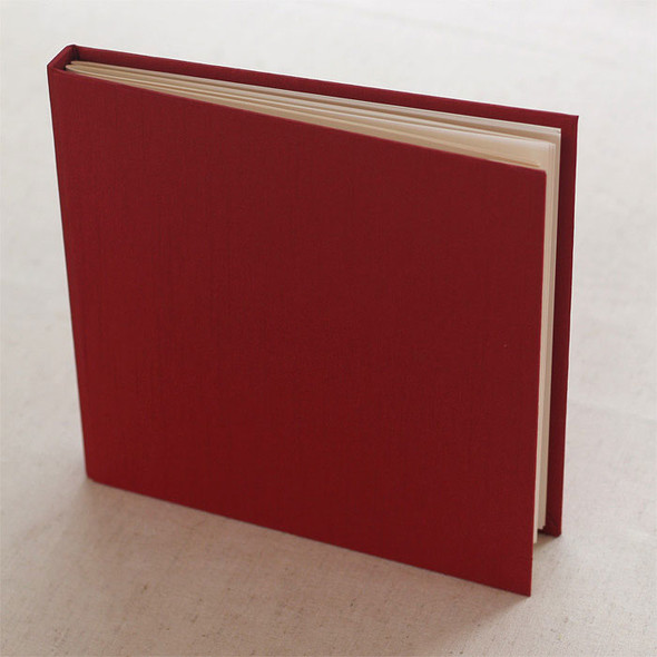 Fresh Creative Guestbook from Blue Sky Papers - red rose linen cover Fresh Creative Guestbook from Blue Sky Papers - red rose linen cover