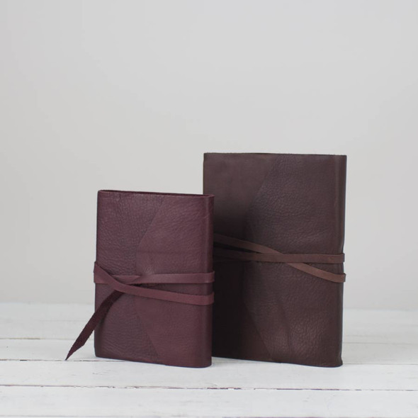 Leather Handmade Refillable Journals from Blue Sky Papers