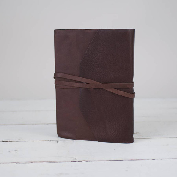 Leather Handmade Refillable Journals - brown leather - from Blue Sky Papers