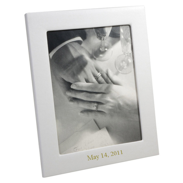 Leather Photo Frame - Personalized Wedding Photo Frame - from Blue Sky Papers Leather Photo Frame - Personalized Wedding Photo Frame - from Blue Sky Papers