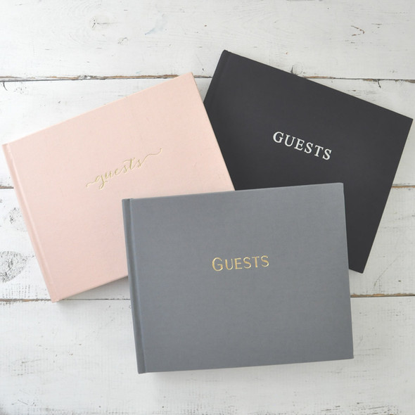Guest Sign In Book - 3 "Guests" designs - Blue Sky Papers Guest Sign In Book - 3 "Guests" designs - Blue Sky Papers