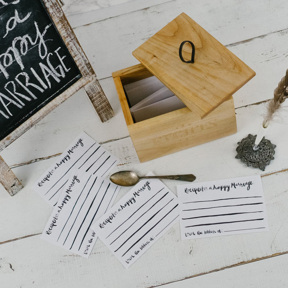 Recipe for Marriage Box - perfect to collect recipes for a good marraige- from Blue Sky Papers Recipe for Marriage Box - perfect to collect recipes for a good marraige- from Blue Sky Papers