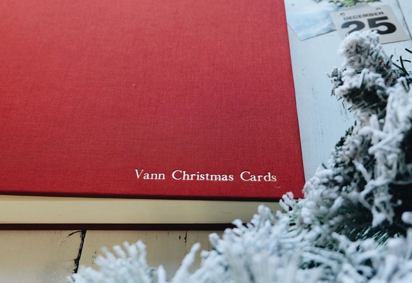 Classic, Archival Photo Album - Red Linen Personalization - by Blue Sky Papers Classic, Archival Photo Album - Red Linen Personalization - by Blue Sky Papers