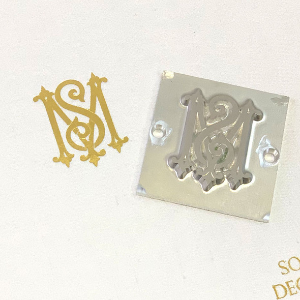 Custom Metal Die - Put your own Wedding Emblem on your book! - from Blue Sky papers