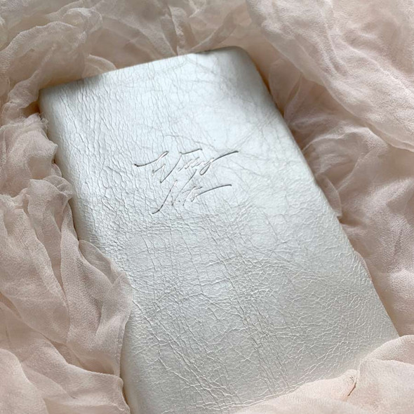 Pearl Leather Wedding Journal - by Blue Sky Papers Pearl Leather Wedding Journal - by Blue Sky Papers