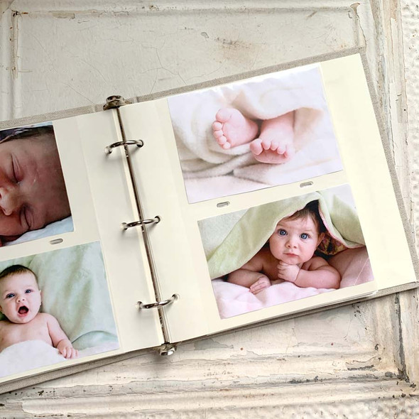 3 Ring 4x6 Photo Album - holds and protects 4x6 photos - by Blue Sky Papers 3 Ring 4x6 Photo Album - holds and protects 4x6 photos - by Blue Sky Papers