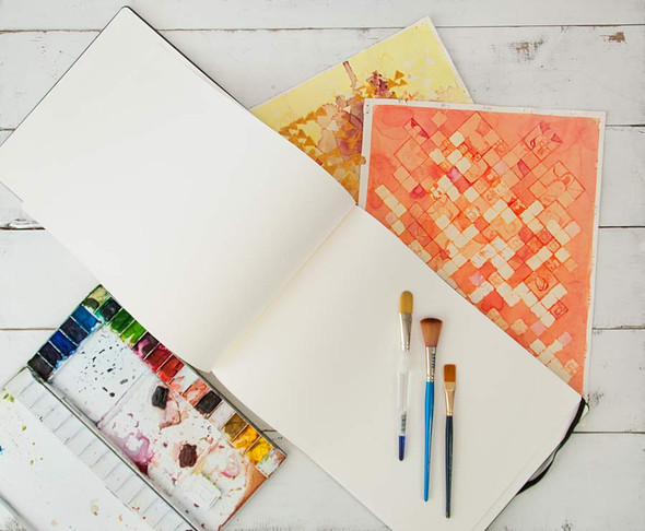 Moleskine Watercolor Sketchbook from Blue Sky Papers - acid free pages with high water absorption on both sides Moleskine Watercolor Sketchbook from Blue Sky Papers - acid free pages with high water absorption on both sides