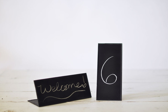 Chalkboard Table Signs - Horizontal(left) & Vertical(right) Chalkboard Table Signs - Horizontal(left) & Vertical(right)