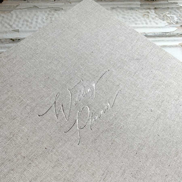 Wedding Planning Binder - pewter details - by Blue Sky Papers Wedding Planning Binder - pewter details - by Blue Sky Papers