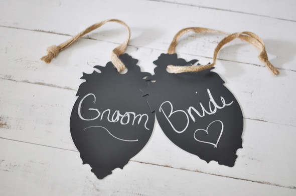 Hanging Cartouche Chalkboard Sign