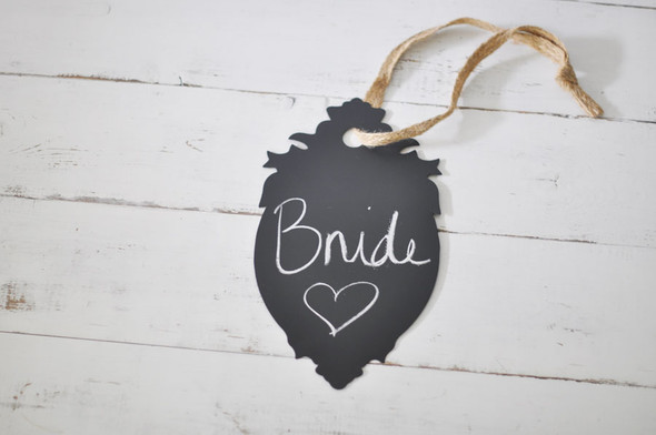 Hanging Cartouche Chalkboard Sign