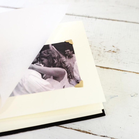 Colored Photo Corners - gold - Blue Sky Papers