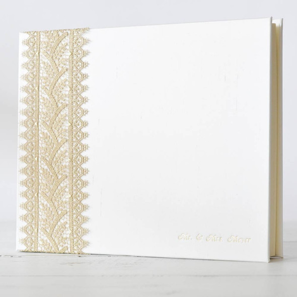 Royal Gold Lace Custom Book- Personalized in Gold- by Blue Sky Papers Royal Gold Lace Custom Book- Personalized in Gold- by Blue Sky Papers