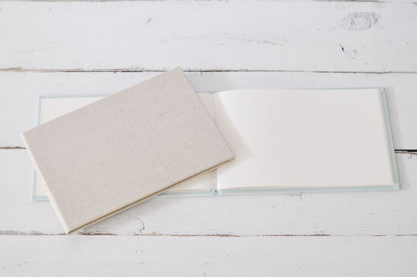 Fresh Guest Book - Unlined page option - from Blue Sky Papers Fresh Guest Book - Unlined page option - from Blue Sky Papers