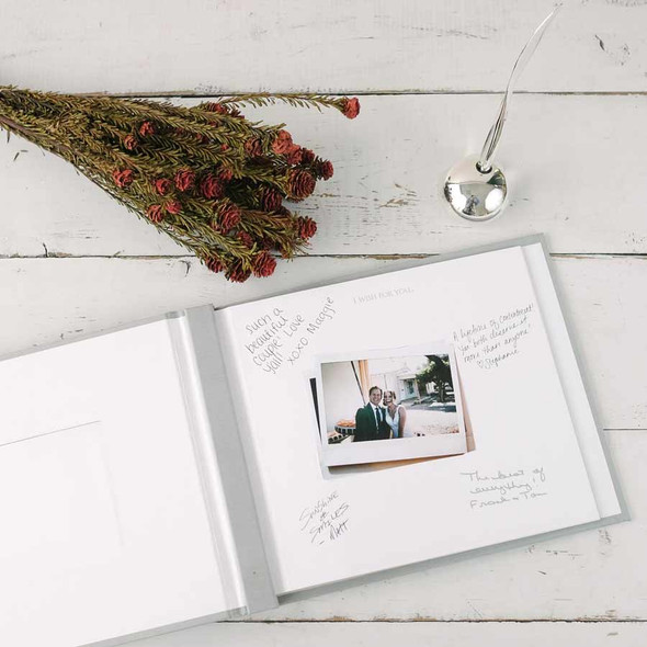 Post-bound Photo Album - Perfect as a photo guest book, shown in the horizontal/landscape orientation - by Blue Sky Papers