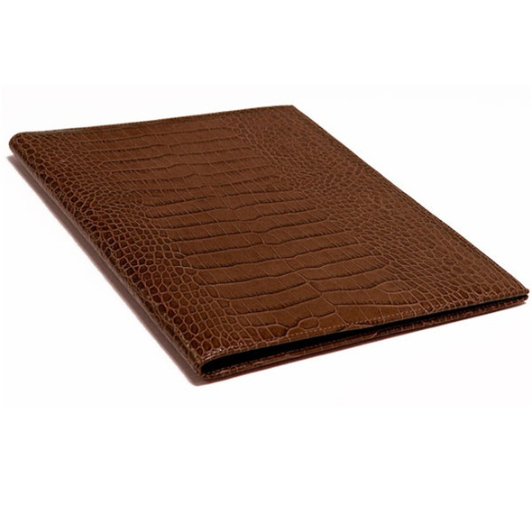 Leather Portfolio - Brown Croco Leather Portfolio - Cover - Blue Sky Papers Leather Portfolio - Brown Croco Leather Portfolio - Cover - Blue Sky Papers