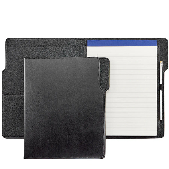 Leather Portfolio - Black Traditional Leather with Black Insides - Blue Sky Papers Leather Portfolio - Black Traditional Leather with Black Insides - Blue Sky Papers