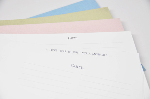 Baby Shower Keepsake Guest Book - Pages - guests, 6 prompted pages (1 shown) and gifts Baby Shower Keepsake Guest Book - Pages - guests, 6 prompted pages (1 shown) and gifts