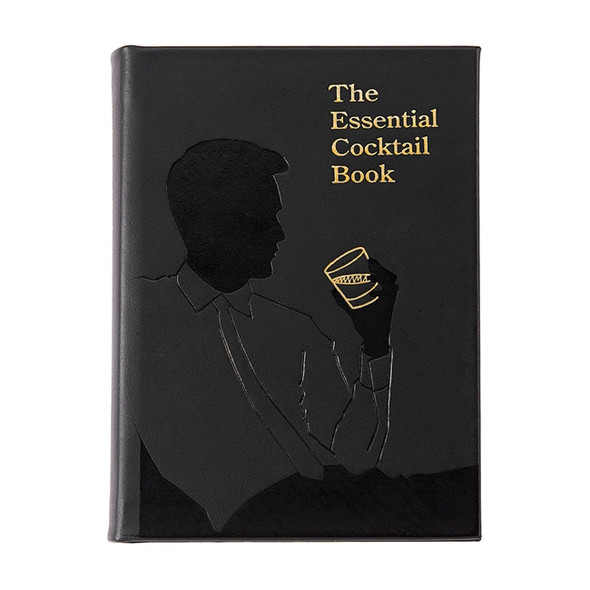 The Essential Cocktail Book - Black Leather Gift - from Blue Sky Papers