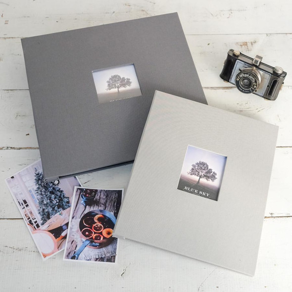 Post-Bound Scrapbook with Clear Sleeves - Available in 2 sizes - by Blue Sky Papers Post-Bound Scrapbook with Clear Sleeves - Available in 2 sizes - by Blue Sky Papers