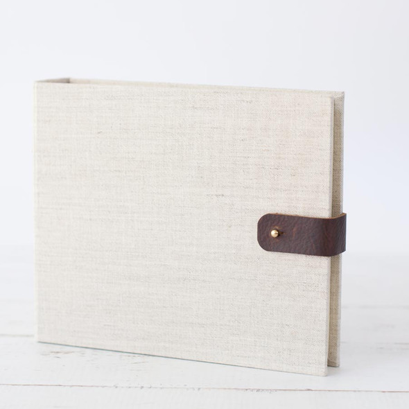 Travelers Photo Book by Blue Sky Papers - linen & leather Travelers Photo Book by Blue Sky Papers - linen & leather