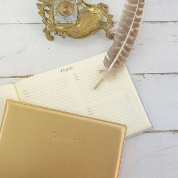 Metallic Leatherette Guest Books - Perfect for all occasions - from Blue Sky Papers Metallic Leatherette Guest Books - Perfect for all occasions - from Blue Sky Papers